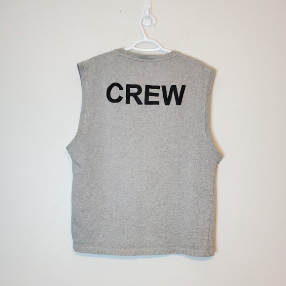 Hood By Air HBA Crew Sleevless Sweatshirt Gray Size L - Picture 2 of 9